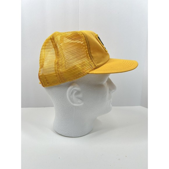 VTG NOS CAT Diesel Power Patch Yellow Snapback Trucker Hat Cap Louisville MFG CO - Picture 3 of 7